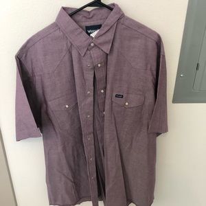 Wrangler button down pearl snap